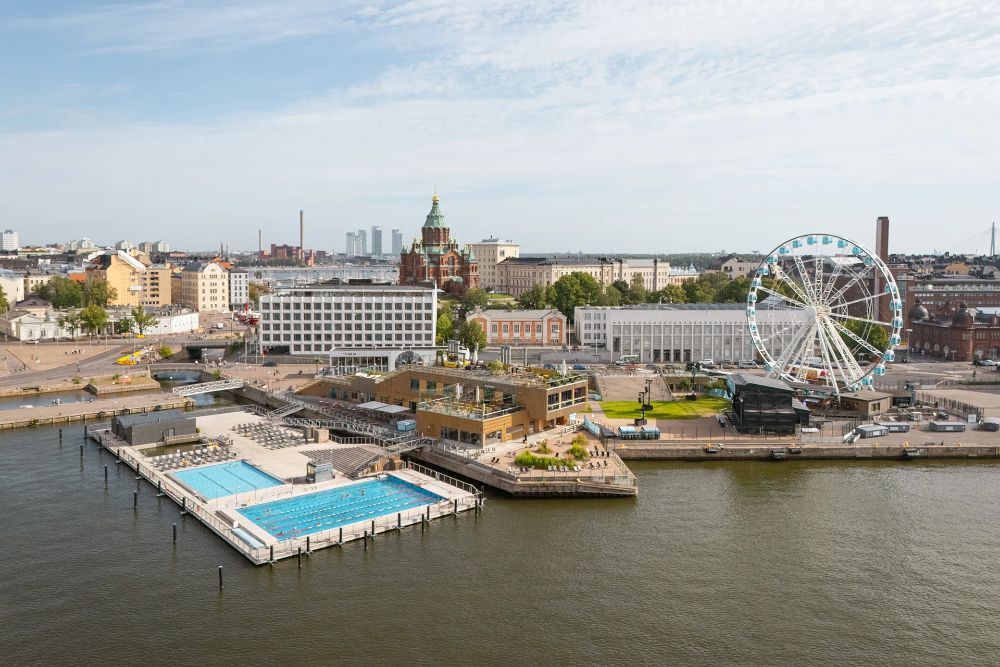 Lunawood Thermowood project: Allas Pool, Helsinki