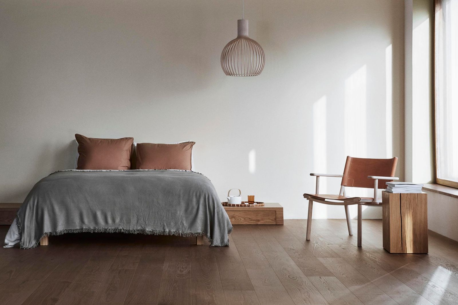 Timberwise engineered oak floor in a bedroom
